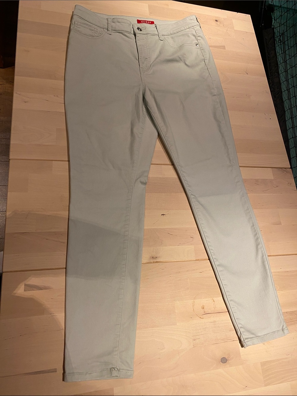 Guess Women's Chinos in Light Green